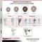 Service Caster 4 Inch SS High Temp Glass Filled Nylon 12mm Stem Caster Set Total Lock Brake SCC-SSTSTTL20S414-GFNSHT-M1215-4 - alternate 4